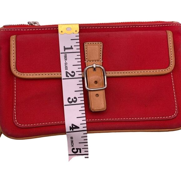 Vintage COACH y2k Red 2 Toned Wristlet - Picture 13 of 14